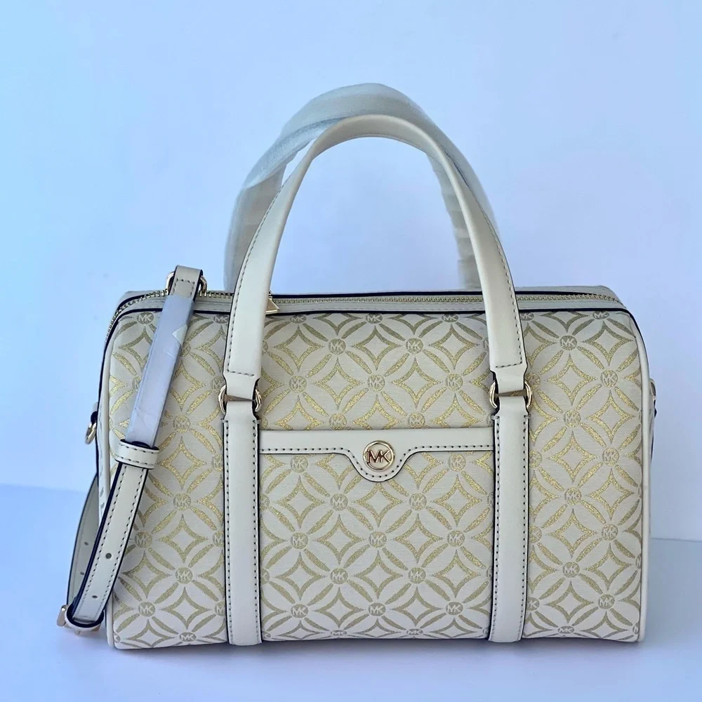 MICHAEL KORS JST TRAVEL MEDIUM DUFFLE SATCHEL SHOULDER CROSSBODY BAG MK